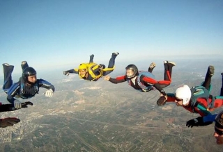 vuelo en grupo
